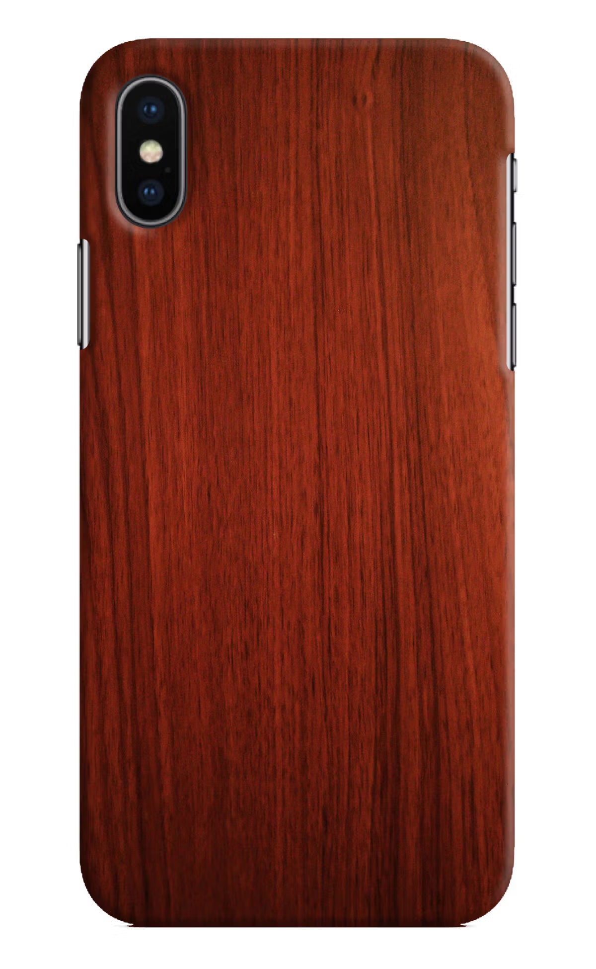 Wooden Plain Pattern iPhone XS Hard Case Back Cover by Casekaro