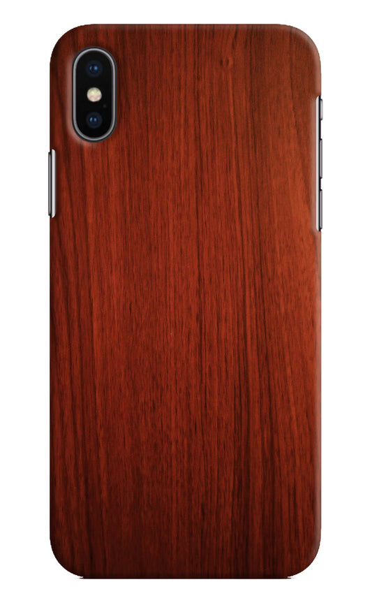 Wooden Plain Pattern iPhone XS Hard Case Back Cover by Casekaro