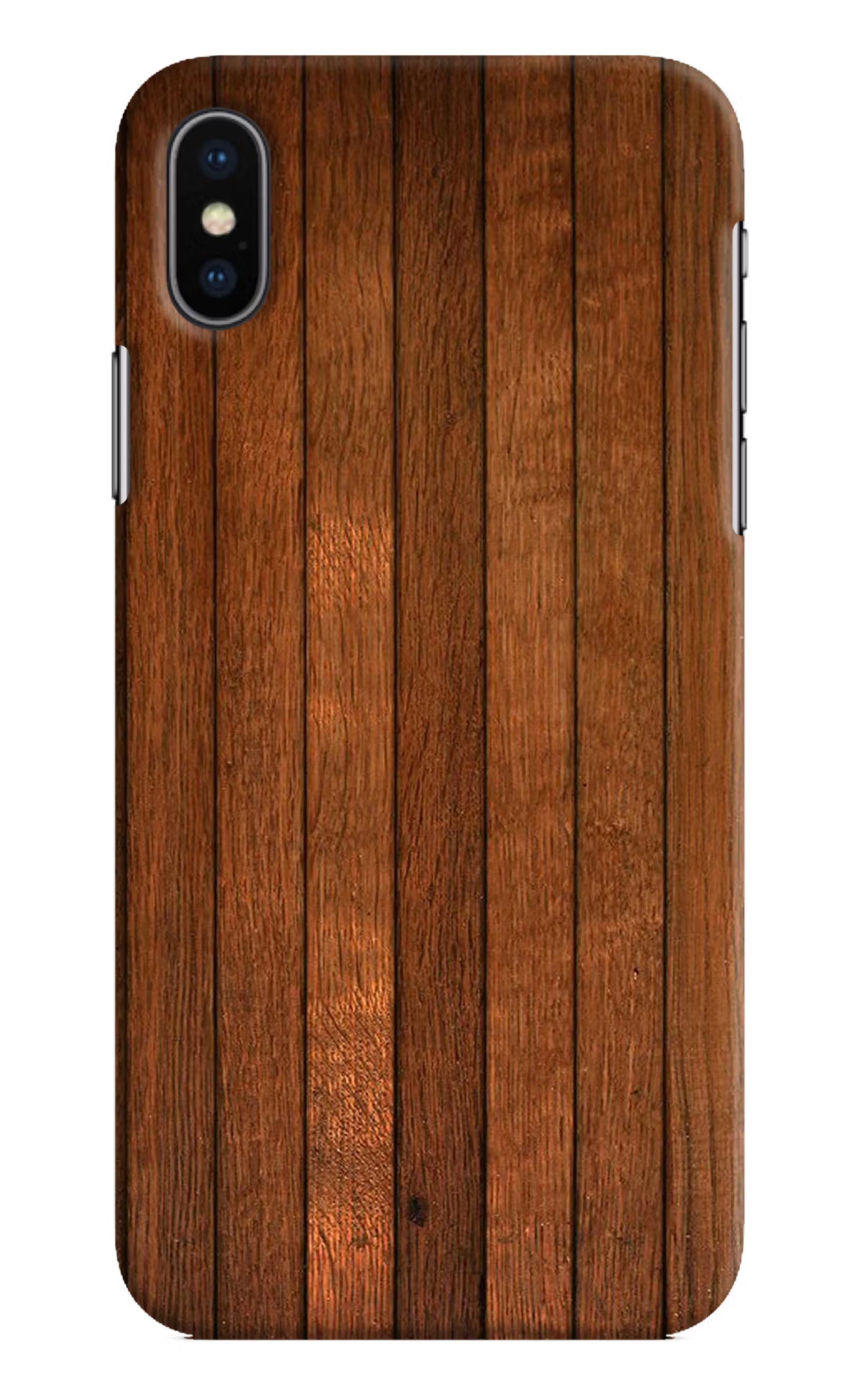 Wooden Artwork Bands iPhone XS Hard Case Back Cover by Casekaro