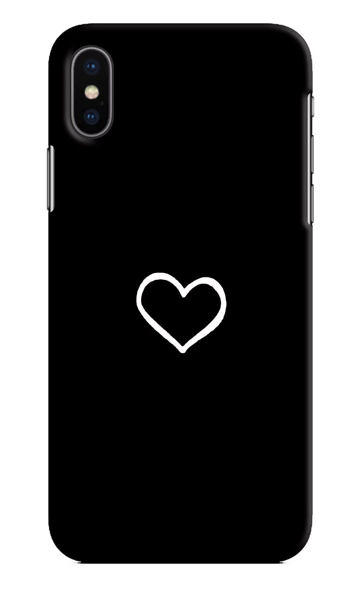 Heart iPhone XS Hard Case Back Cover by Casekaro