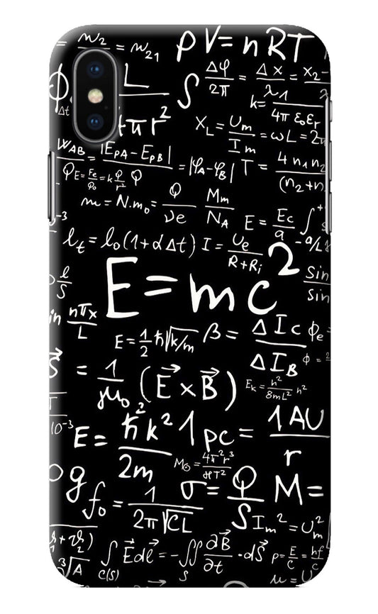 Physics Albert Einstein Formula iPhone XS Back Cover