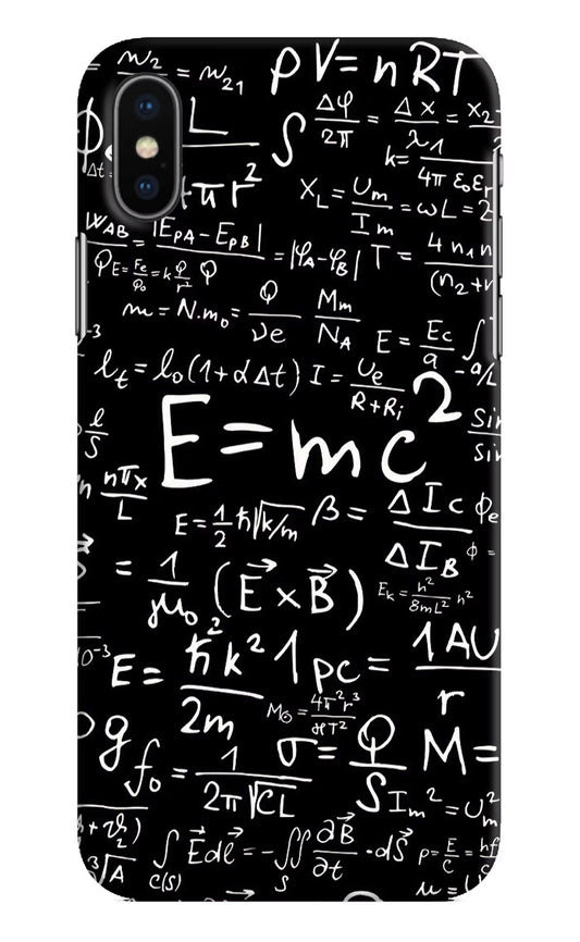 Physics Formula iPhone XS Hard Case Back Cover by Casekaro