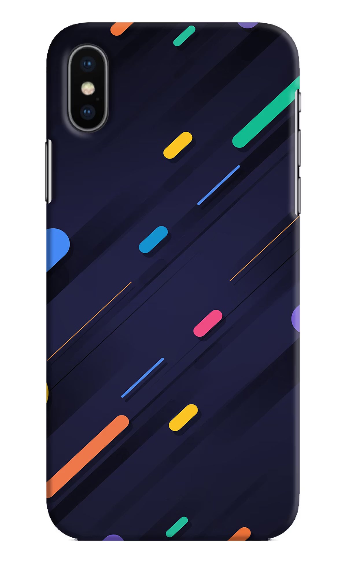 Abstract Design iPhone XS Hard Case Back Cover by Casekaro
