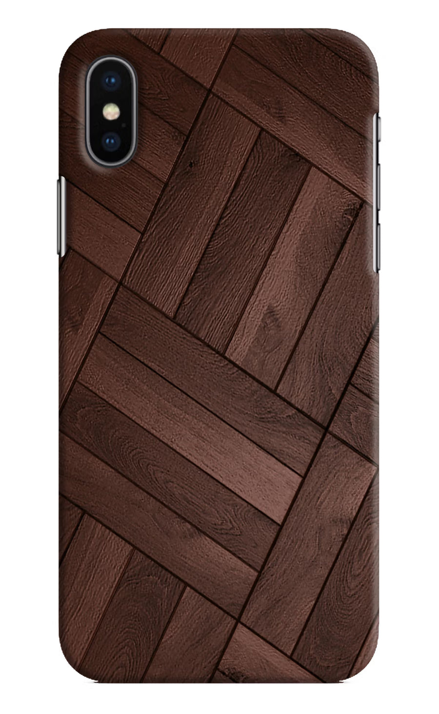 Wooden Texture Design iPhone XS Back Cover, Hard case