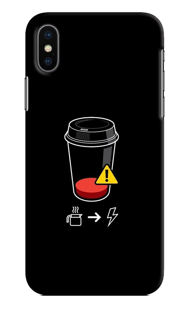 Coffee iPhone XS Hard Case Back Cover by Casekaro
