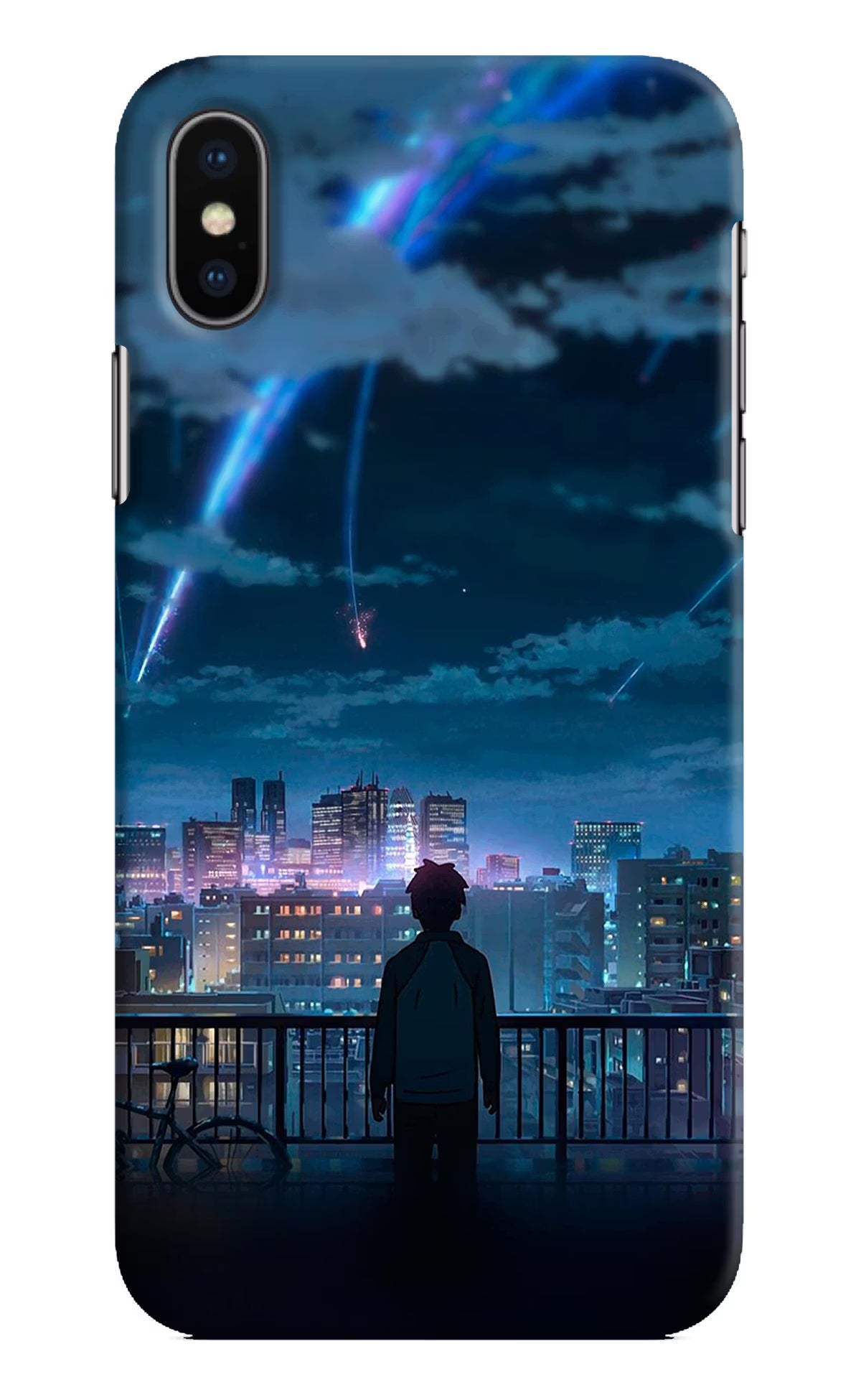 Anime iPhone XS Hard Case Back Cover by Casekaro
