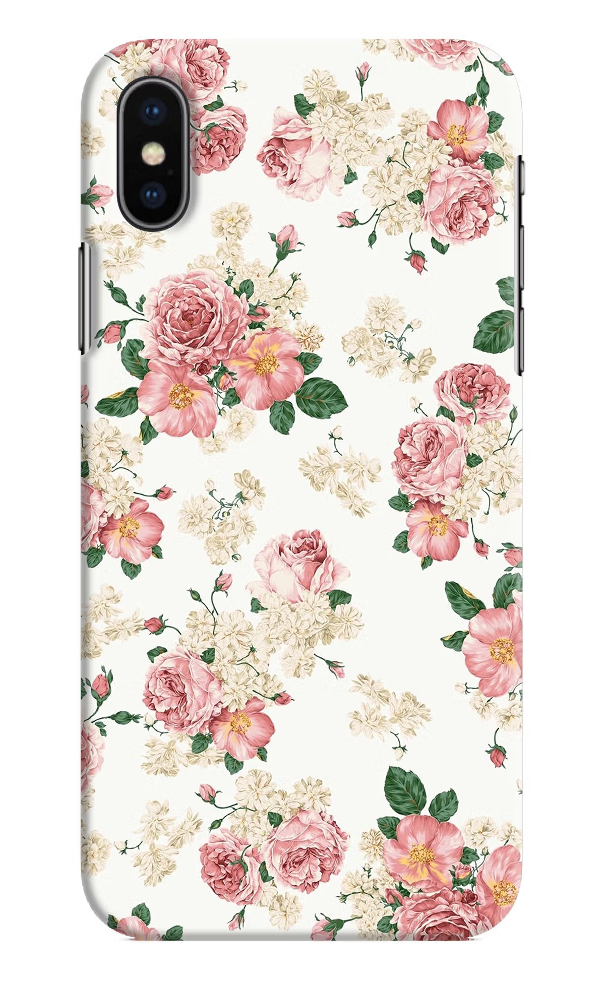 Flowers iPhone XS Hard Case Back Cover by Casekaro