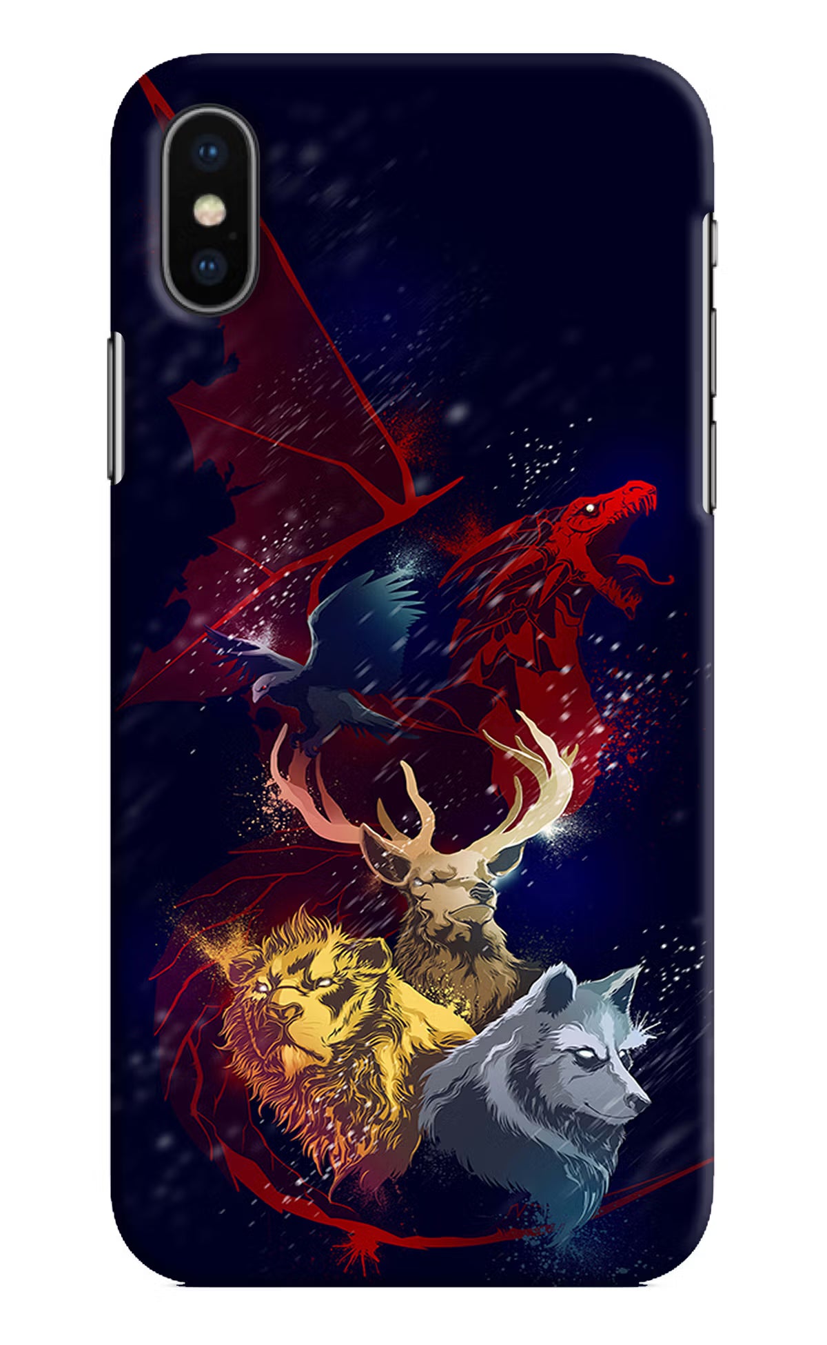 Game Of Thrones iPhone XS Hard Case Back Cover by Casekaro