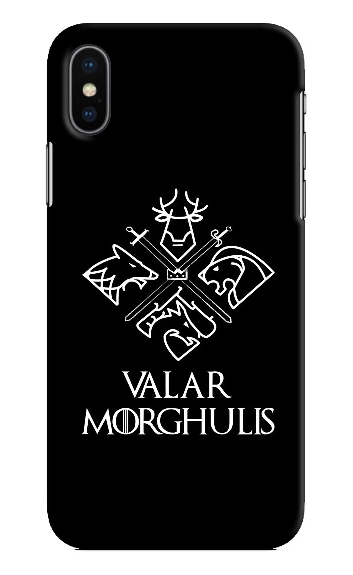 Valar Morghulis | Game Of Thrones iPhone XS Hard Case Back Cover by Casekaro