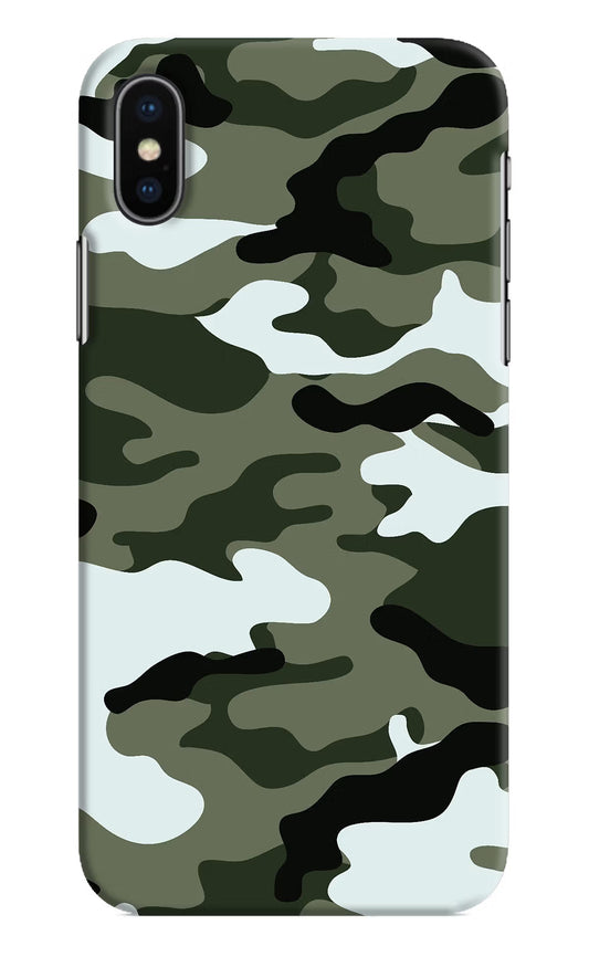 Camouflage iPhone XS Hard Case Back Cover by Casekaro