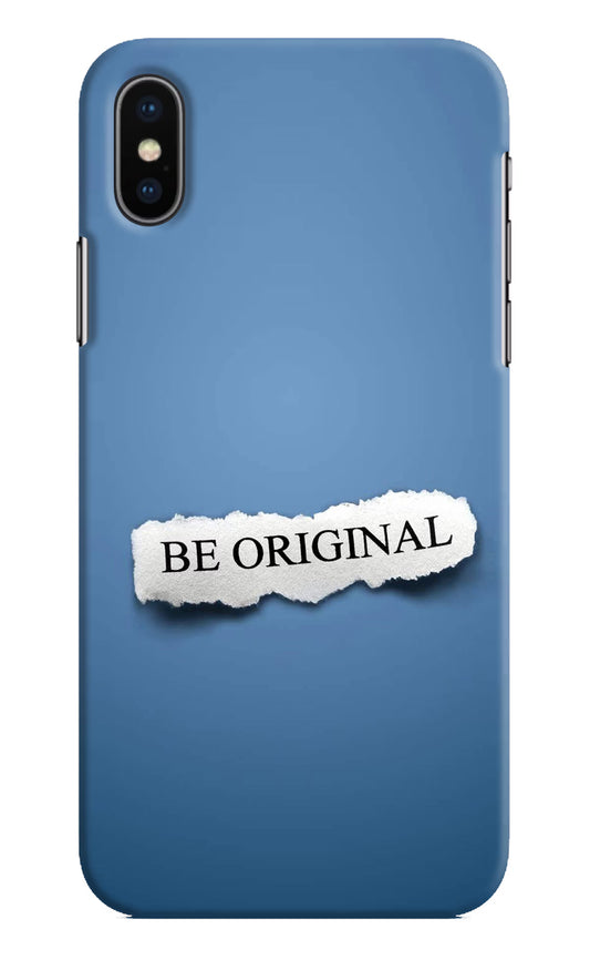 Be Original iPhone XS Hard Case Back Cover by Casekaro