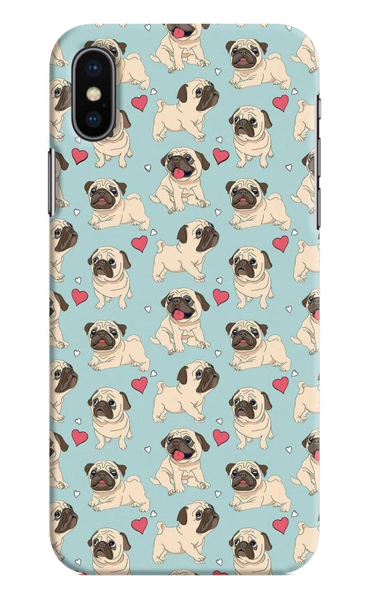 Pug Dog iPhone XS Hard Case Back Cover by Casekaro