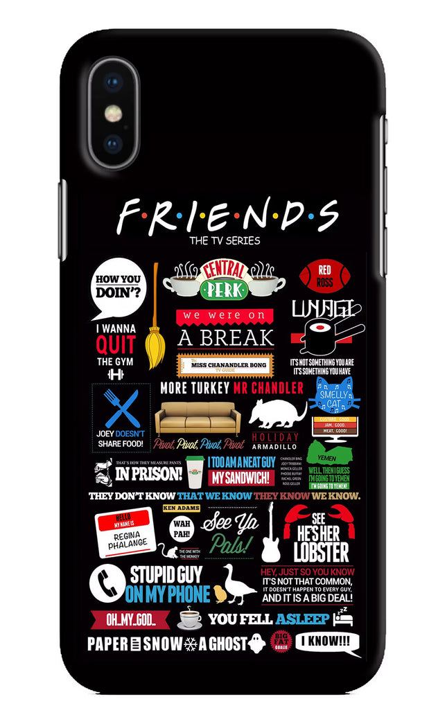 FRIENDS iPhone XS Hard Case Back Cover by Casekaro