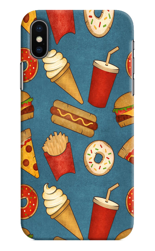 Foodie iPhone XS Hard Case Back Cover by Casekaro