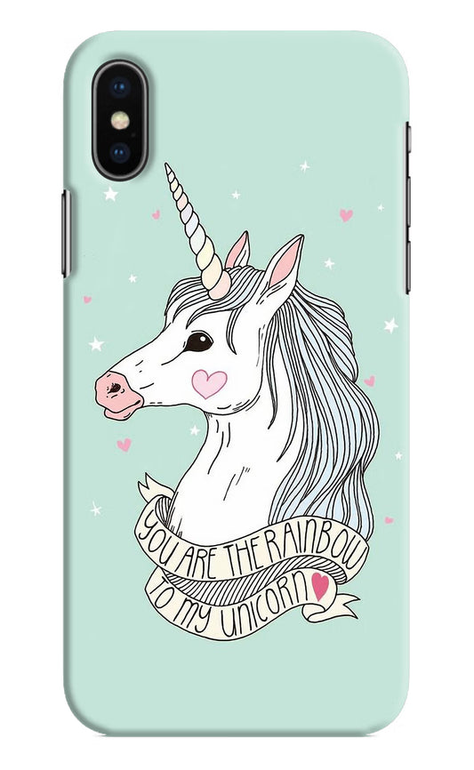 Unicorn Wallpaper iPhone XS Hard Case Back Cover by Casekaro
