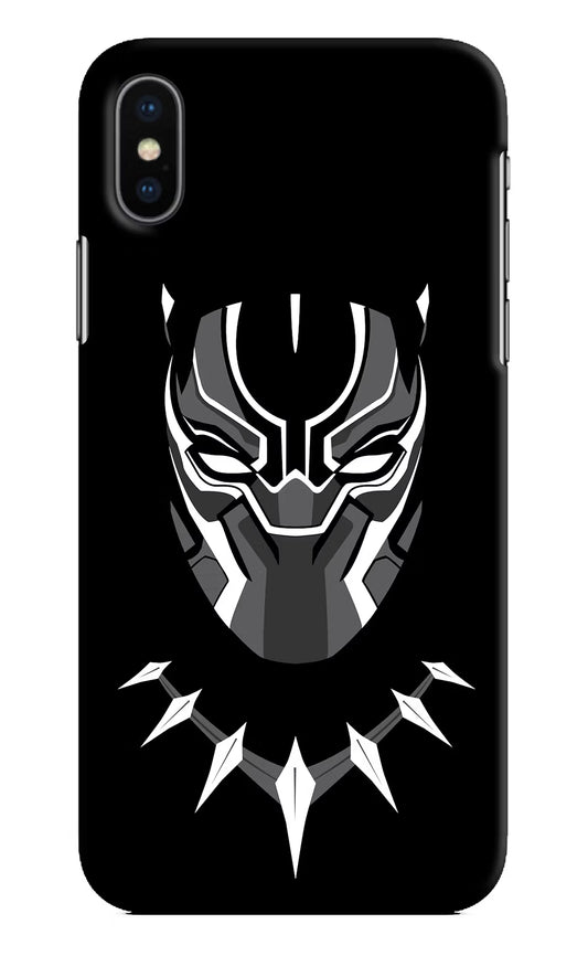 Black Panther iPhone XS Hard Case Back Cover by Casekaro