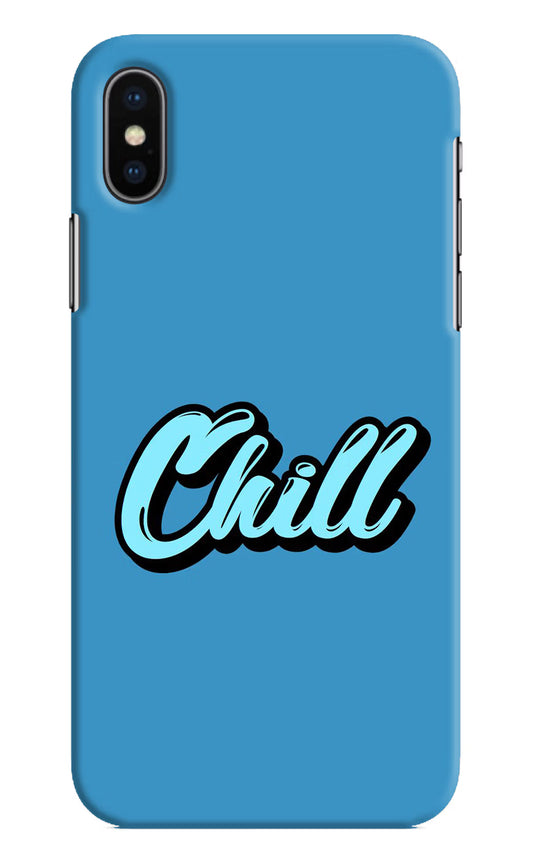 Chill iPhone XS Hard Case Back Cover by Casekaro