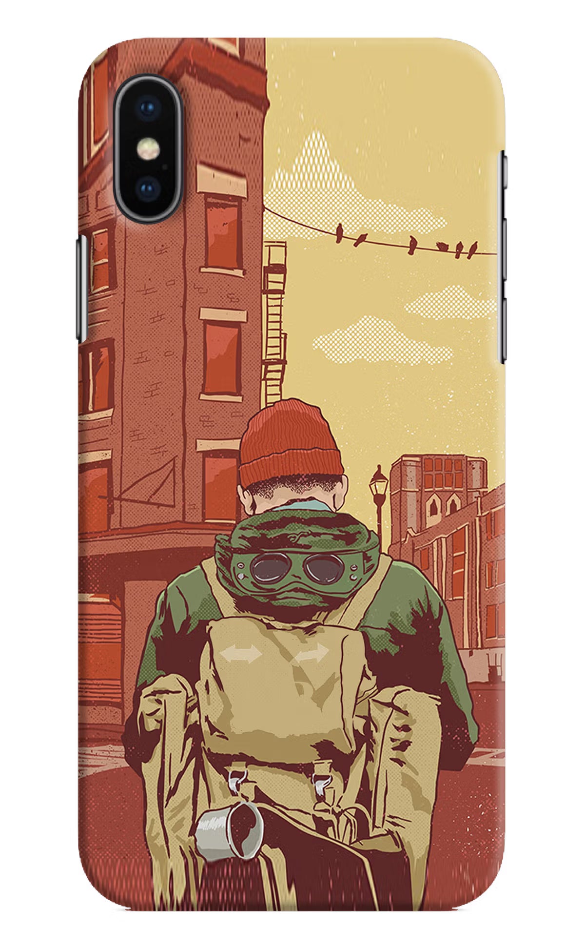 Adventurous iPhone XS Hard Case Back Cover by Casekaro