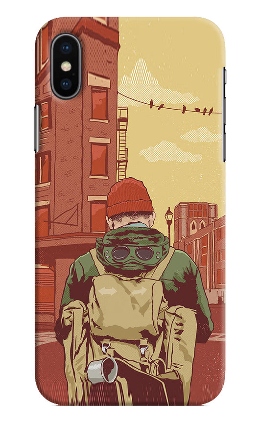 Adventurous iPhone XS Hard Case Back Cover by Casekaro