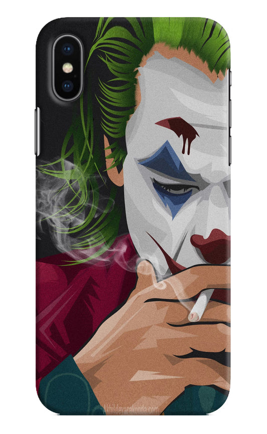 Joker Smoking iPhone XS Hard Case Back Cover by Casekaro