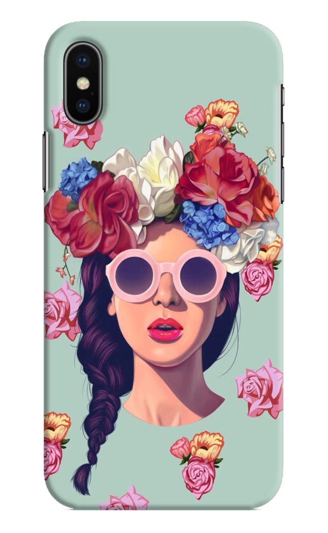 Pretty Girl iPhone XS Hard Case Back Cover by Casekaro
