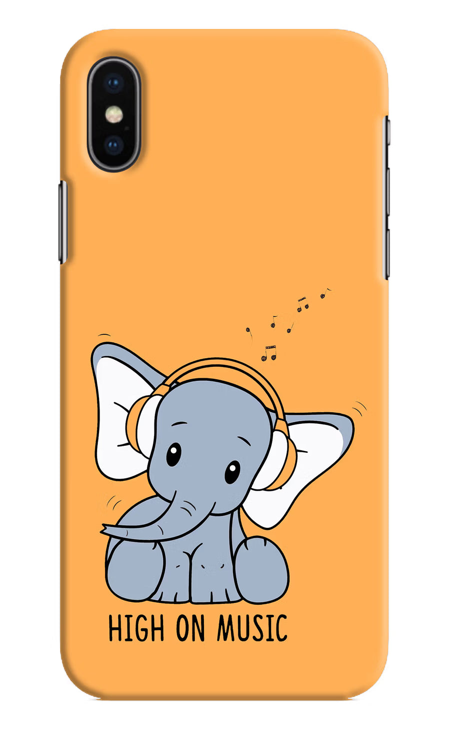 High On Music iPhone XS Back Cover, Hard case