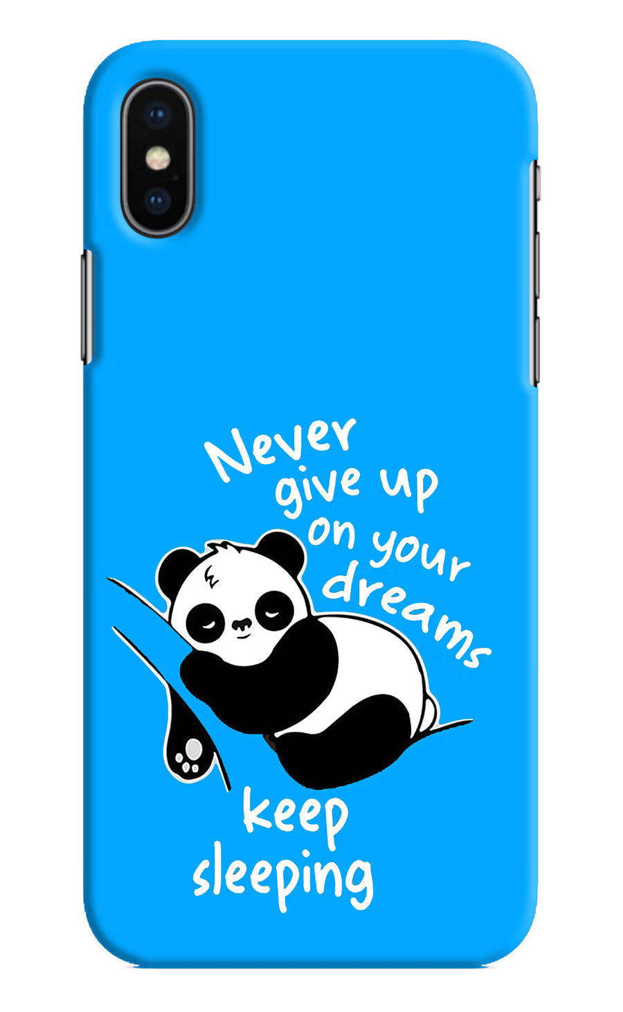 Keep Sleeping iPhone XS Back Cover, Hard case