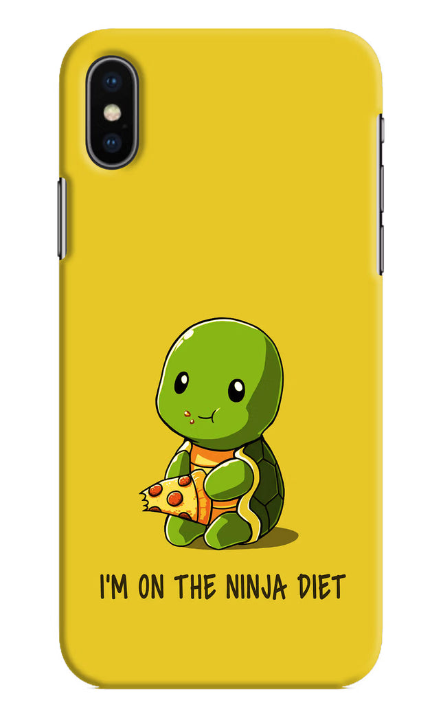 I'm on Ninja Diet iPhone XS Hard Case Back Cover by Casekaro