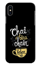 Chai Bina Chain Kaha Re iPhone XS Hard Case Back Cover by Casekaro