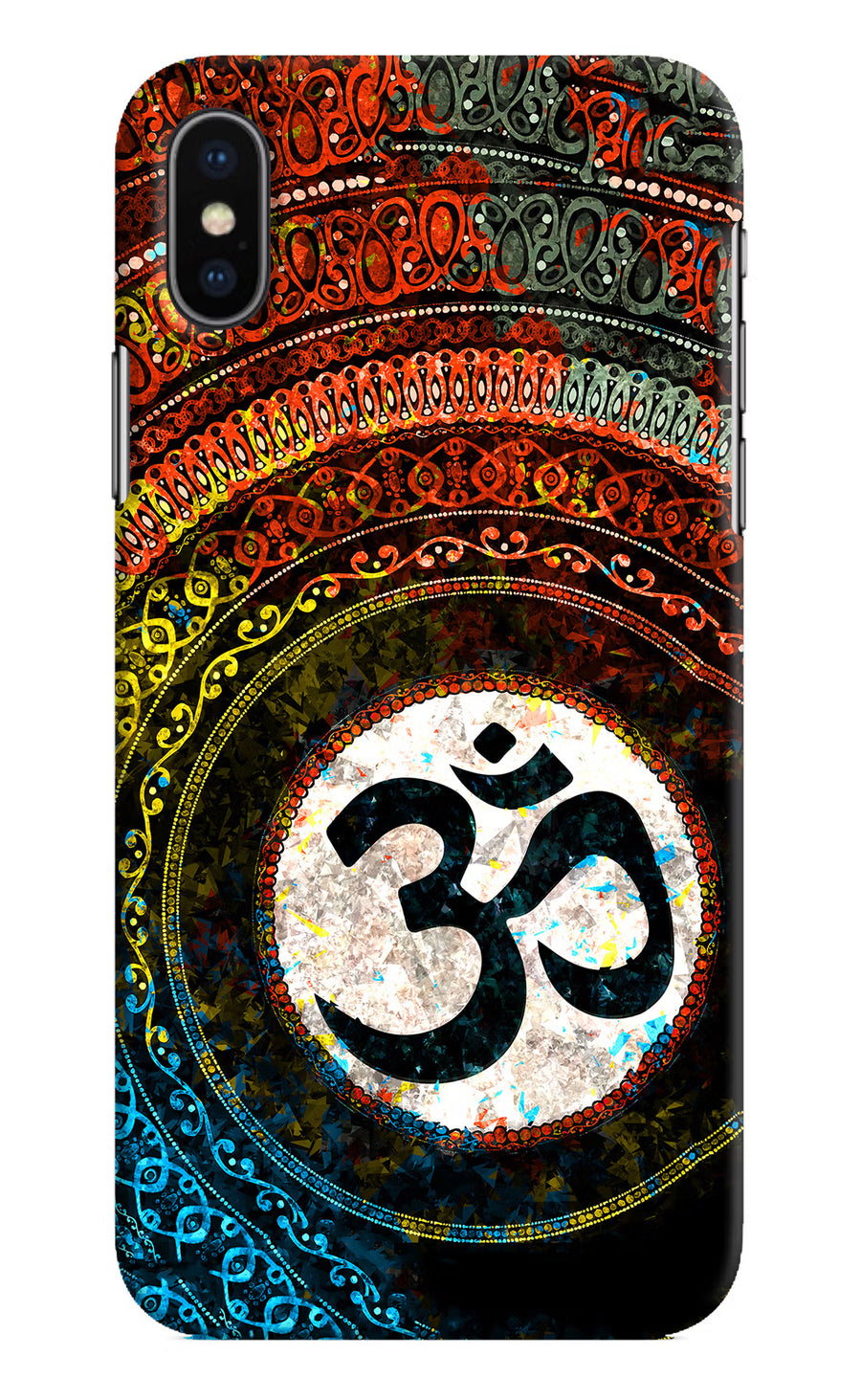 Om Cultural iPhone XS Back Cover, Hard case