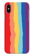 Rainbow iPhone XS Hard Case Back Cover by Casekaro