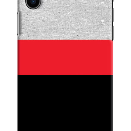 Tri Color Pattern iPhone XS Hard Case Back Cover by Casekaro