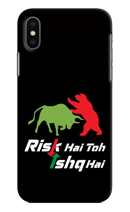 Risk Hai Toh Ishq Hai iPhone XS Hard Case Back Cover by Casekaro
