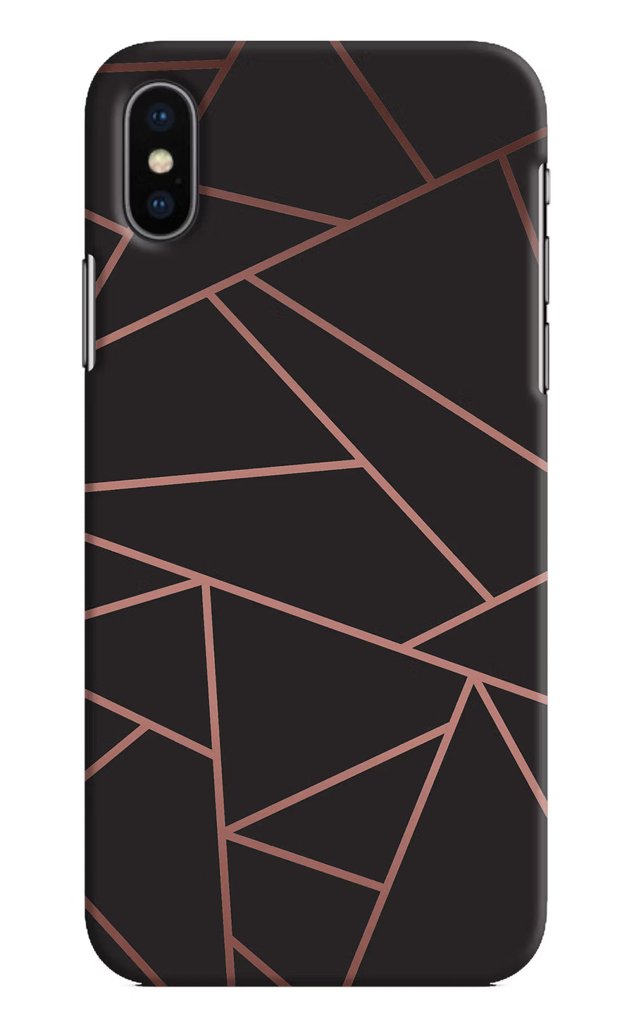 Geometric Pattern iPhone XS Back Cover, Hard case