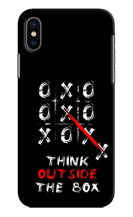 Think out of the BOX iPhone XS Hard Case Back Cover by Casekaro