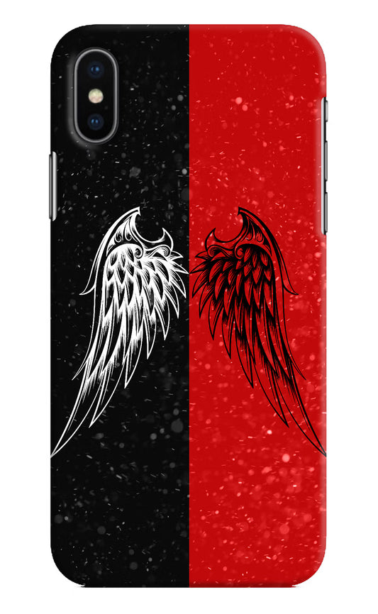 Wings iPhone XS Hard Case Back Cover by Casekaro
