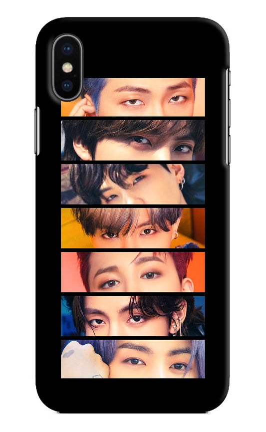 BTS Eyes iPhone XS Hard Case Back Cover by Casekaro