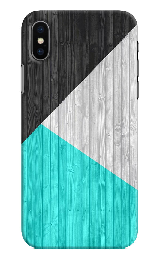 Wooden Abstract iPhone XS Hard Case Back Cover by Casekaro