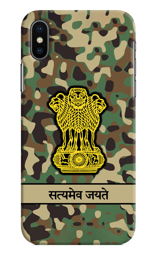 Satyamev Jayate Army iPhone XS Hard Case Back Cover by Casekaro