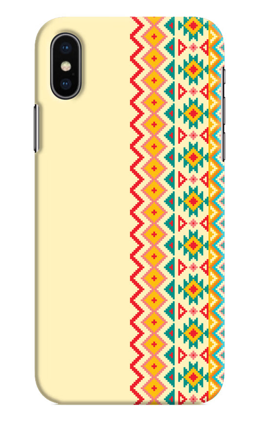 Ethnic Seamless iPhone XS Hard Case Back Cover by Casekaro