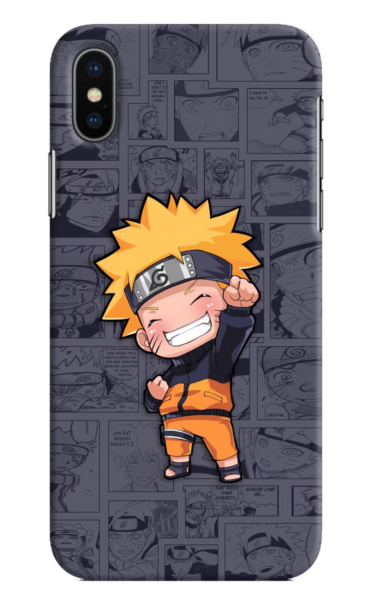 Chota Naruto iPhone XS Hard Case Back Cover by Casekaro