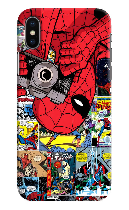 Spider Man iPhone XS Hard Case Back Cover by Casekaro