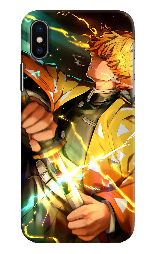 Demon Slayer iPhone XS Hard Case Back Cover by Casekaro
