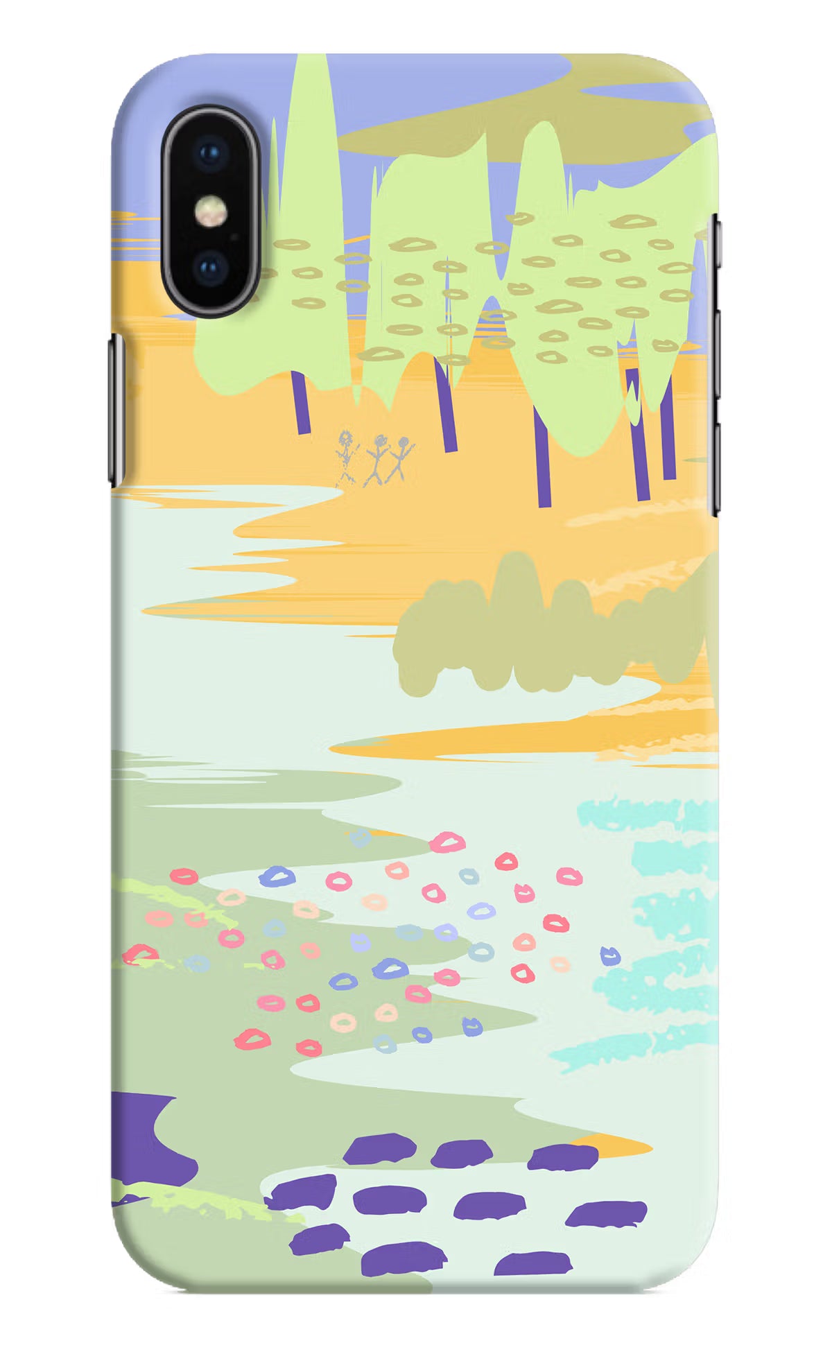 Scenery iPhone XS Hard Case Back Cover by Casekaro