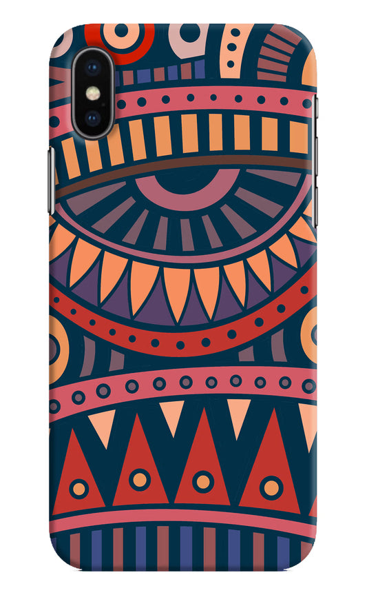 African Culture Design iPhone XS Hard Case Back Cover by Casekaro
