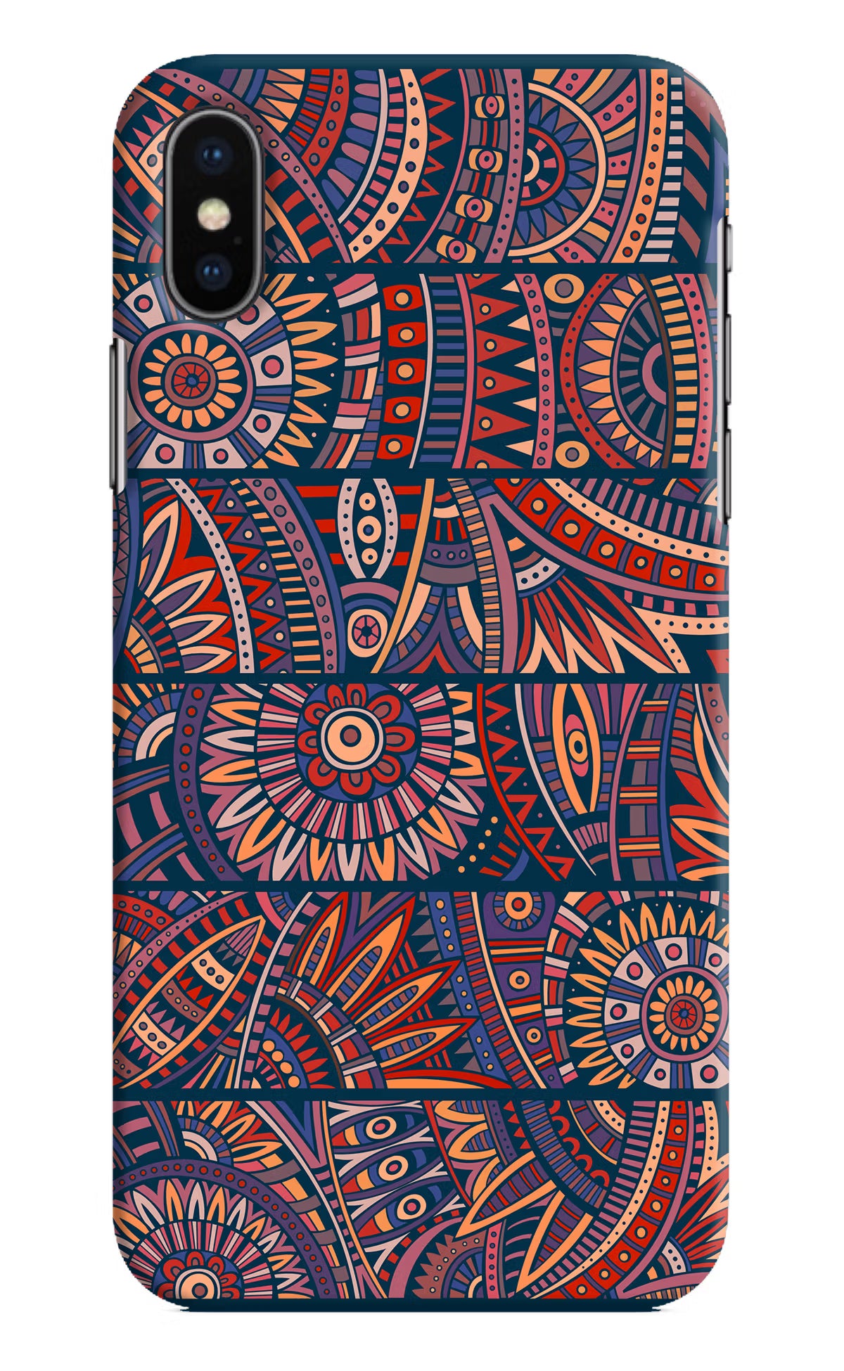 African Culture Design iPhone XS Hard Case Back Cover by Casekaro