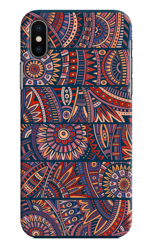 African Culture Design iPhone XS Hard Case Back Cover by Casekaro