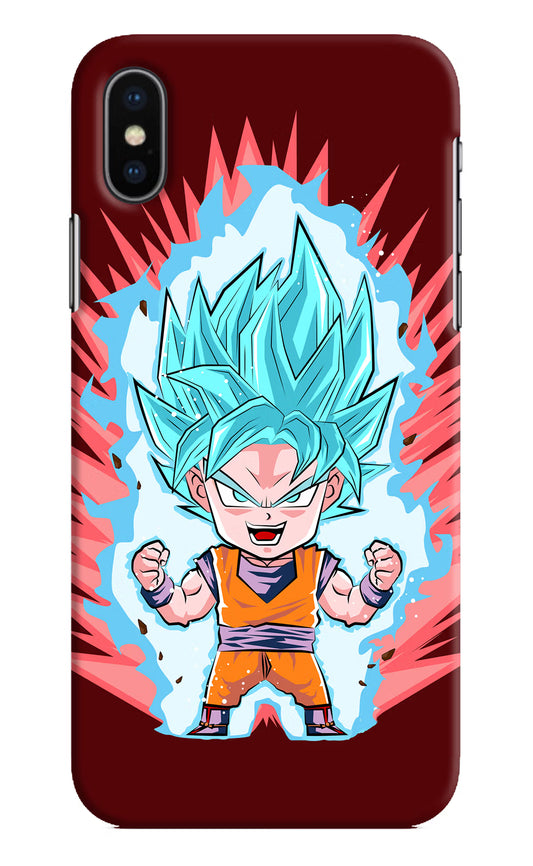 Goku Little iPhone XS Hard Case Back Cover by Casekaro