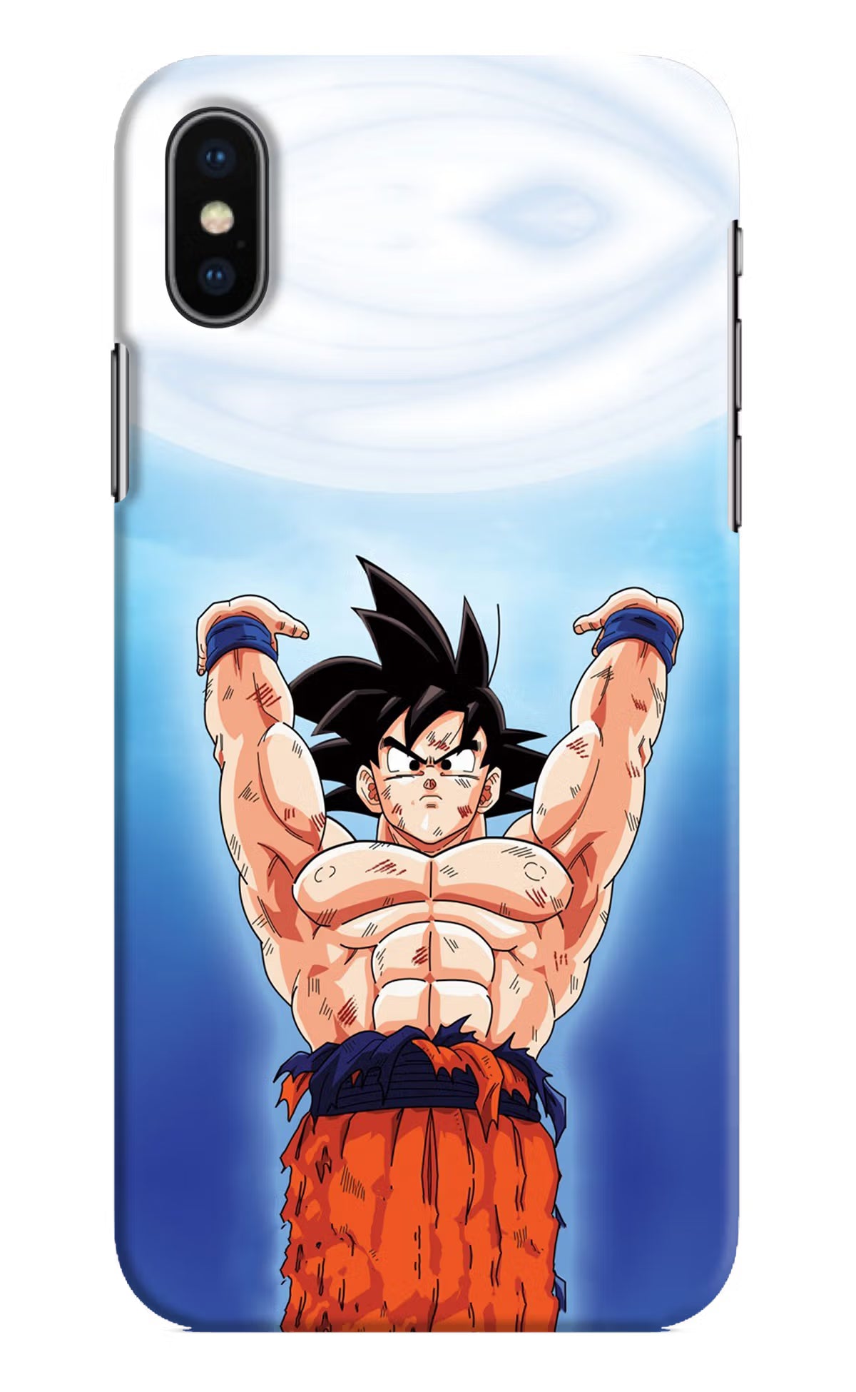 Goku Power iPhone XS Hard Case Back Cover by Casekaro
