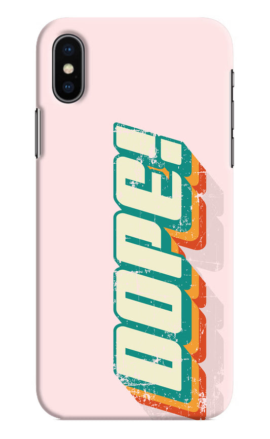 Dope iPhone XS Hard Case Back Cover by Casekaro